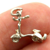 Sterling Silver Small Scooter Charm or Pendant + jump ring *Free post