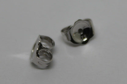 Genuine 9ct Yellow or Rose or White Gold Or Sterling Silver Earring Butterfly Backs 4.8mm 240