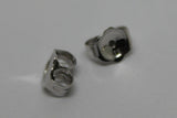 9ct Yellow or Rose or White Gold Or Sterling Silver Earring Butterfly Backs 4.8mm