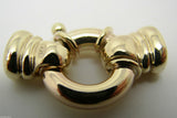 Kaedesigns, New 18mm Genuine 9ct 375 Large Yellow, Rose or White Gold Bolt Ring Clasp With Ends