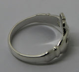 New Sterling Silver 925 Purple Amethyst Claddagh Ring