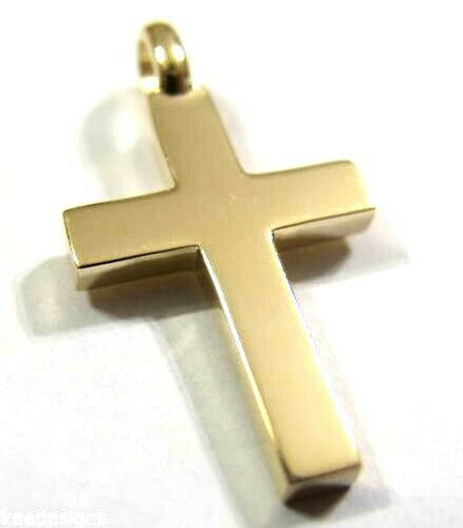 Kaedesigns New  Full Solid New 9ct 375 Yellow, Rose or White Gold Plain Cross Pendant