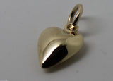 Kaedesigns New Genuine 9ct Yellow or Rose or White Gold Heart Charm or Pendant