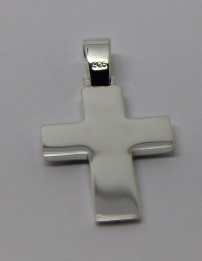 Kaedesigns, Genuine Solid New Sterling Silver Large Plain Cross Pendant