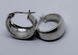 Kaedesigns New 8mm Wide Sterling Silver Hoop 925 Full Solid Earrings