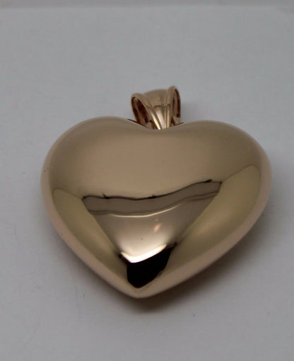 Kaedesigns Genuine 9ct 9kt Extra Heavy Large Puffy Bubble Yellow, Rose or White Gold Heart Pendant