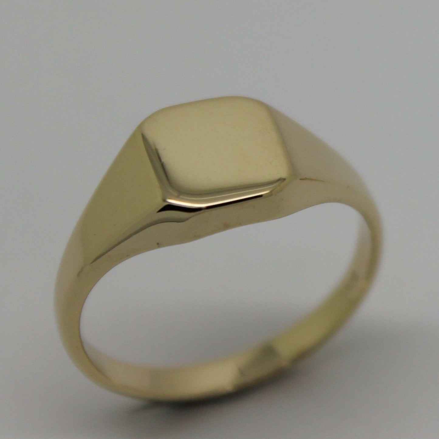 Kaedesigns, Full Genuine Solid 9ct 9k Yellow, Rose or White Gold Square Signet Ring 346