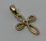 Kaedesigns New Genuine Small 9ct 9K Delicate Yellow, Rose or White Gold Celtic Cross Pendant