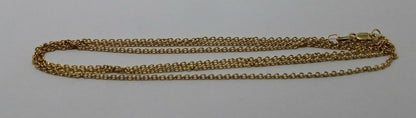 Genuine 9ct 9k Yellow or Rose Gold Belcher Chain Necklace 80cm Very Long 4.5grams