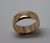 Size J 1/2 Kaedesigns Genuine New 18ct 18k 750 Gold Solid Yellow, Rose or White Gold 6mm Wedding Band Ring
