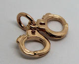 Kaedesigns,9Ct Yellow Or Rose Or White Gold 375 Handcuffs Charm Or Pendant