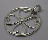 Sterling Silver 925 Four Heart Pendant + Enhancer *Free Express Post In Oz*