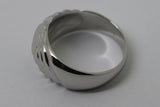 Heavy New 9ct Yellow or Rose or White Gold or Sterling Silver Swirl Dress Ring