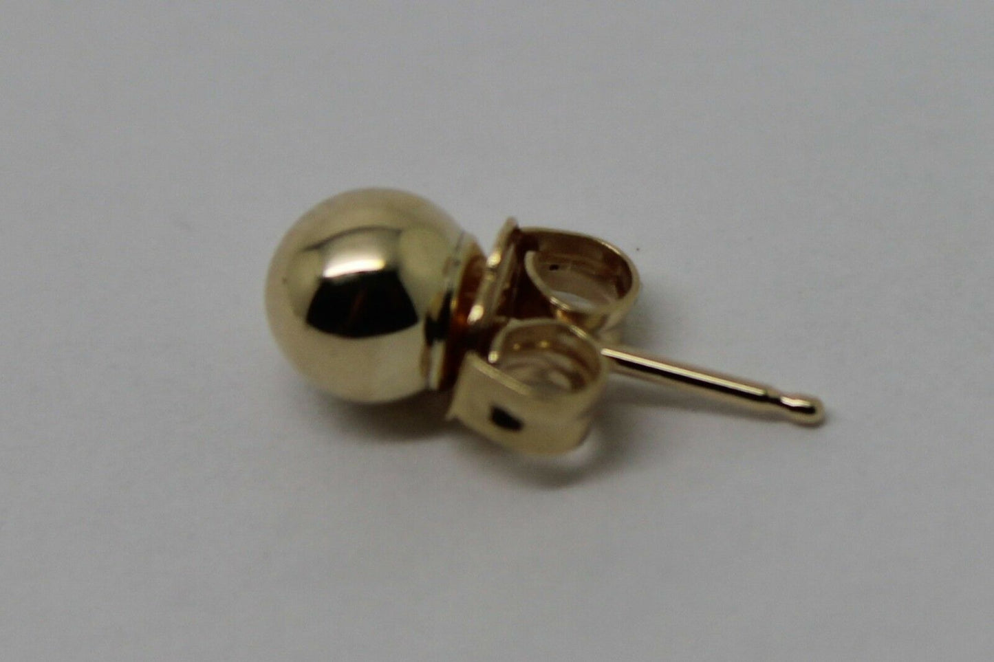 Genuine New 9ct 9kt Yellow Gold One Earring 4mm Stud Ball Earring