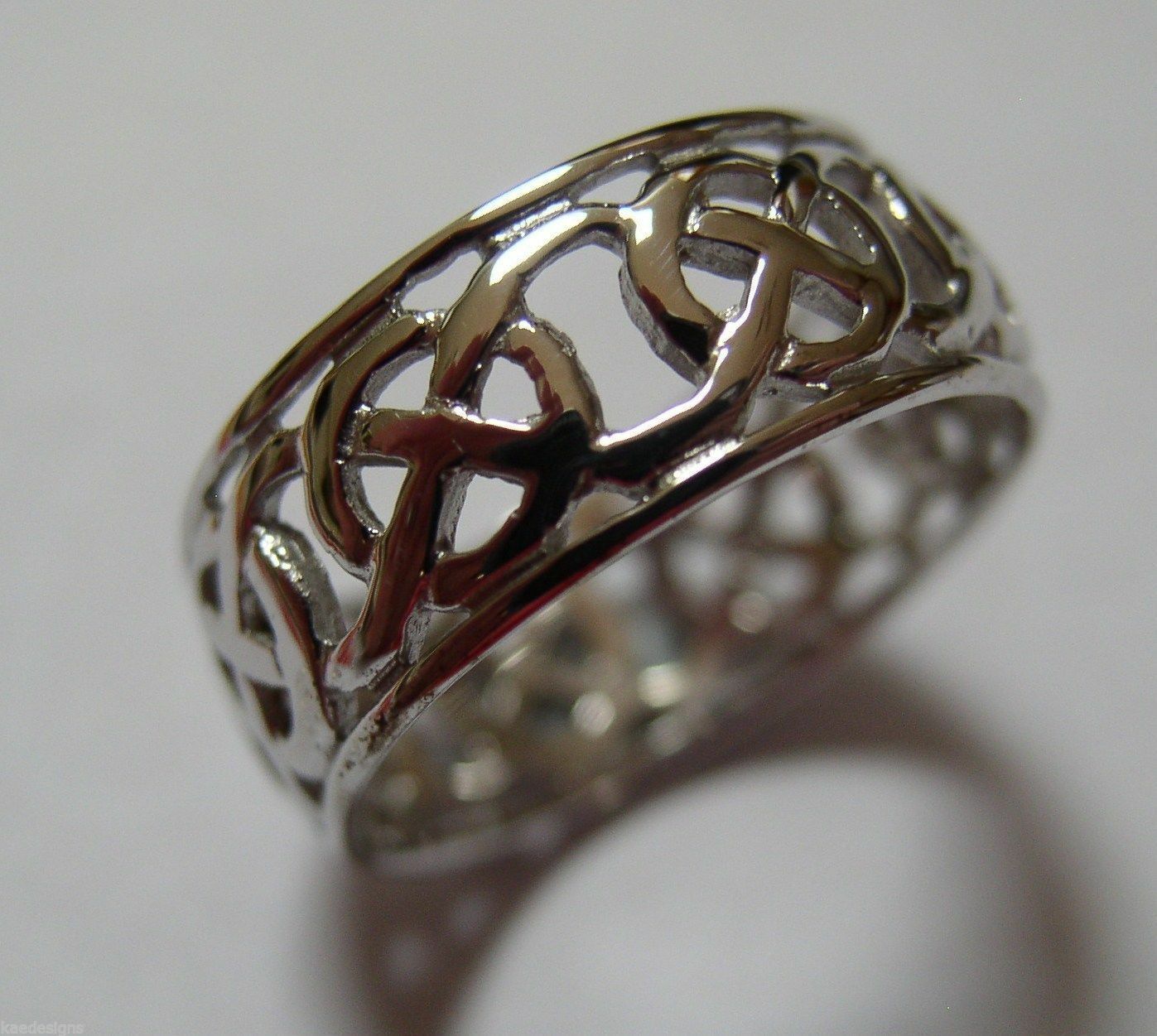 Kaedesigns New Sterling Silver 925 Large Heavy Wide Celtic Ring In Your Size 223