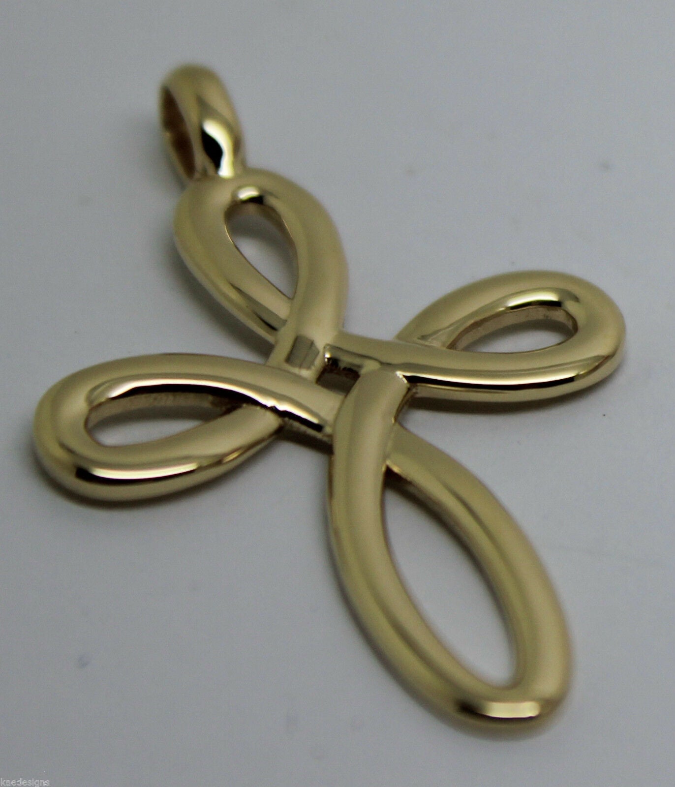 Kaedesigns, Large 9ct Yellow Or Rose Or White Gold Fancy Celtic Cross Pendant 402