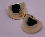 Kaedesigns, Genuine 9ct 9K 15mm Wide Yellow, Rose & White Gold / 375, Hoop Full Solid Earrings