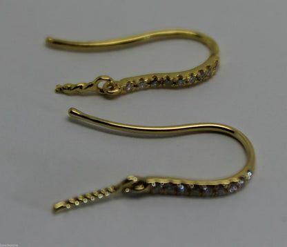 Kaedesigns, Genuine 18ct Yellow / Rose / White GOLD 18 x Diamond Earring Hooks