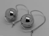 Genuine Sterling Silver Ball Hook Earrings 8mm, 10mm, 12mm, 14mm or 16mm