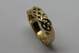 Genuine New Size N Solid 9ct Heavy Yellow Gold Weave Celtic Ring
