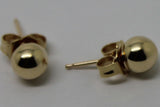 Kaedesigns New 14ct Yellow Gold 5mm Stud Ball Earrings