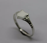Kaedesigns, Small New Genuine Sterling Silver Shield Signet Ring 243