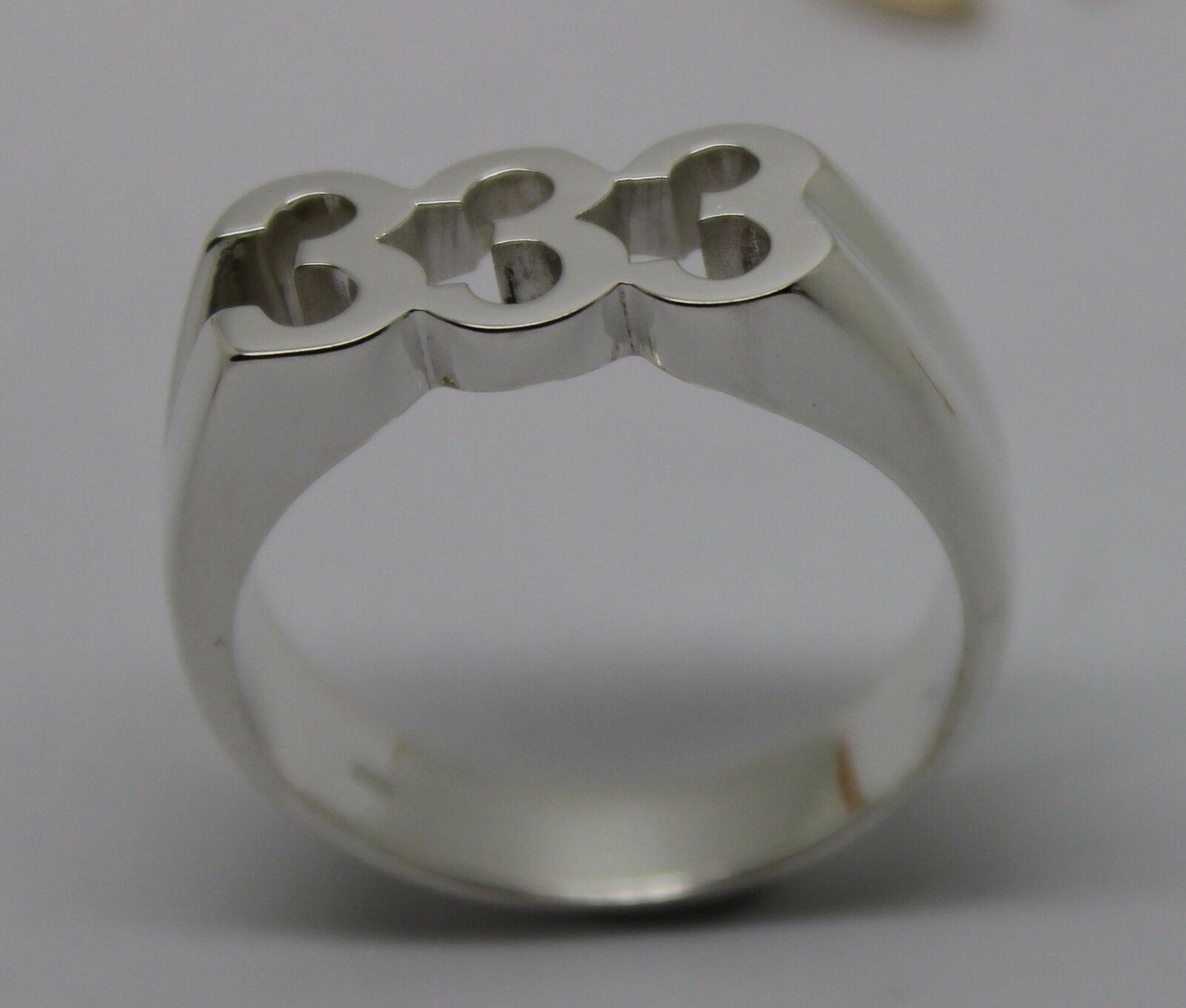 Kaedesigns, Custom Made Sterling Silver Large Ring With Your Choice Of 3 Numbers