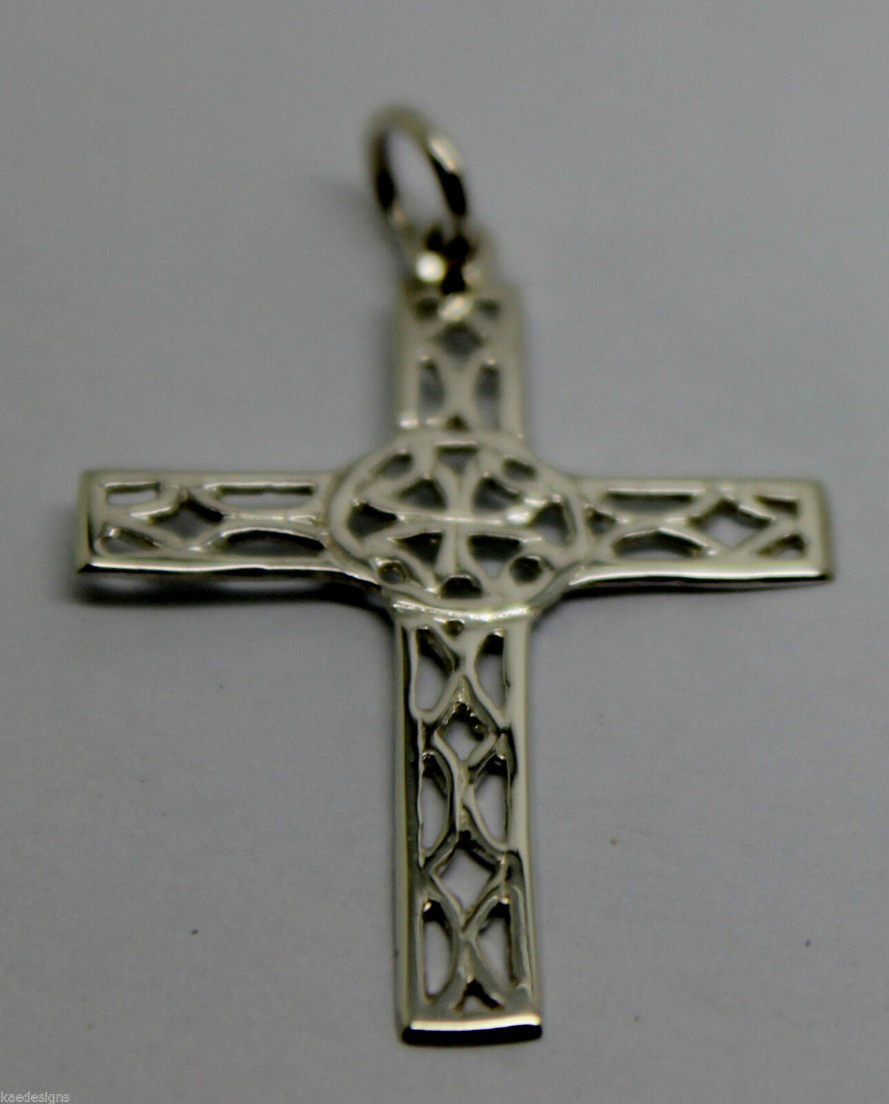 Kaedesigns Genuine Sterling Silver 925 Delicate Filigree Celtic Cross Pendant