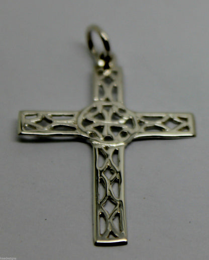 Kaedesigns Genuine Sterling Silver 925 Delicate Filigree Celtic Cross Pendant