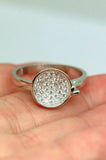 Solid 925 Sterling Silver Cubic Zirconia Dress Ring *Free Express Post In Oz*