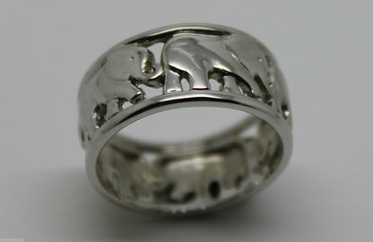 Kaedesigns, New Solid Sterling Silver 925 Wide Elephant Ring Sizes To Choose