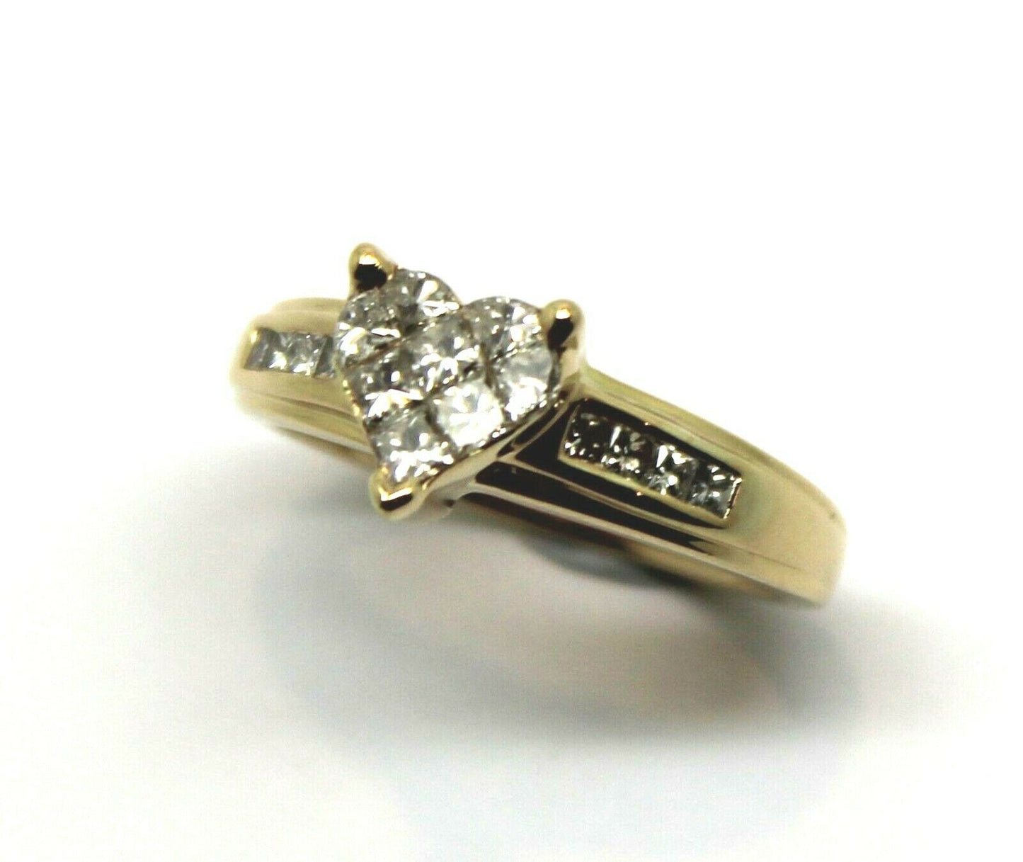 Genuine 18ct Yellow Gold Diamond 0.50 TDW Heart Ring