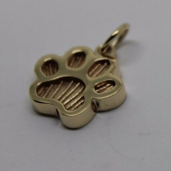 Kaedesigns Genuine 9ct Yellow or Rose or White Gold charm Dog Animal PAW Pendant