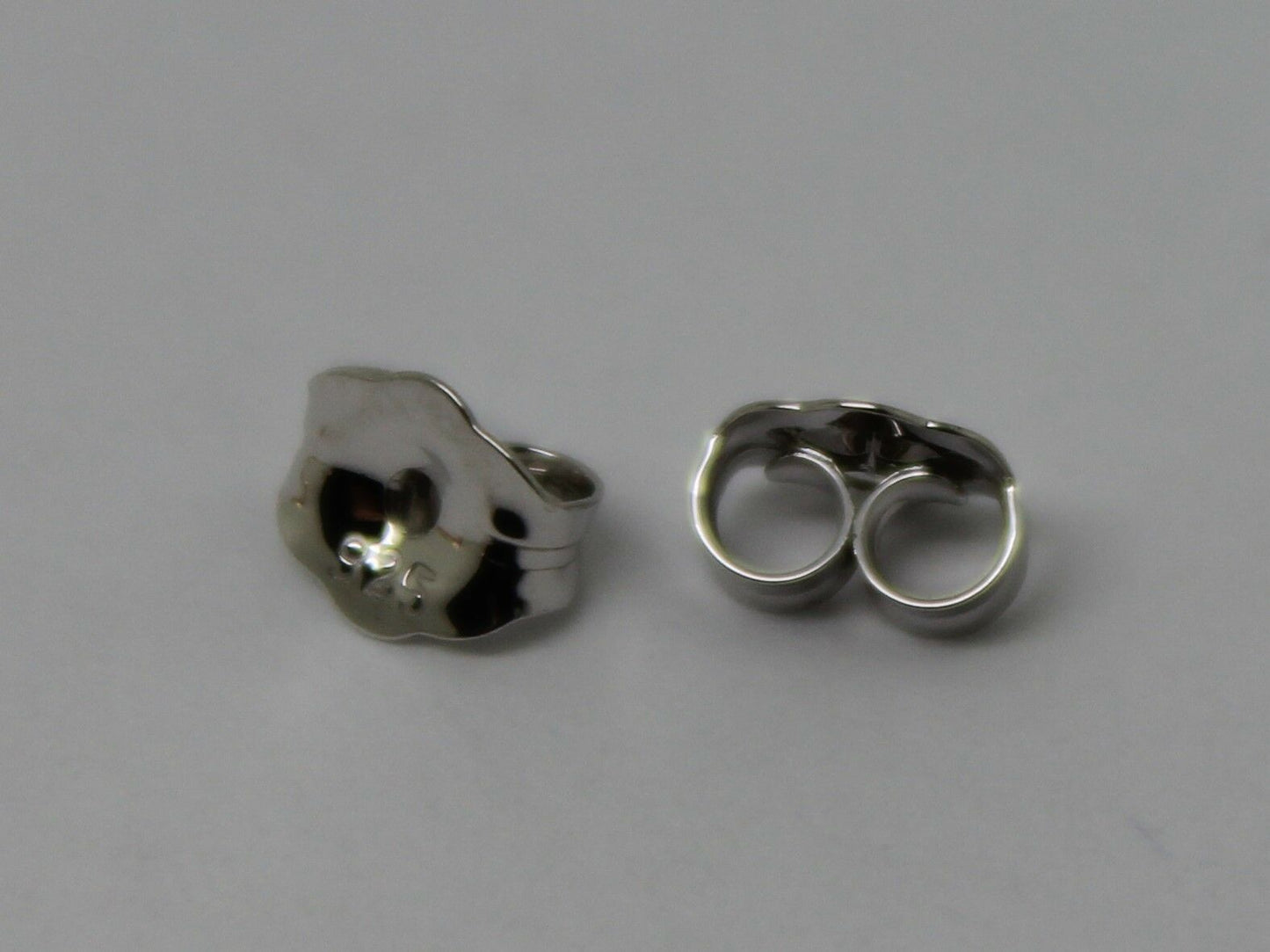 Genuine 9ct Yellow or Rose or White Gold Or Sterling Silver Earring Butterfly Backs 4.8mm 240