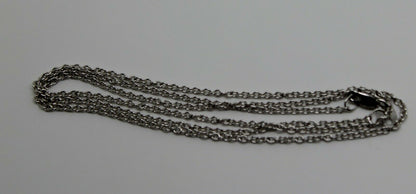 Genuine 9ct White Gold Belcher / Cable Chain 3.1 Grams 50cm