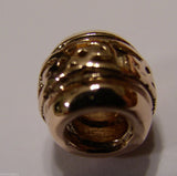 Kaedesigns,9ct Yellow Or Rose Or White Gold Or Silver Celtic Weave Bead Charm