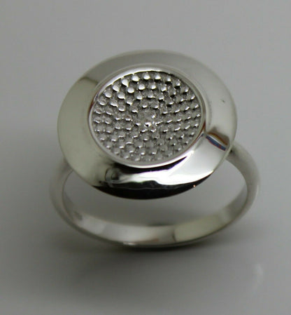 Size V Sterling Silver 925 Sunflower Ring