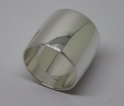 Genuine New Size P Sterling Silver Solid 20mm Extra Wide Band Ring