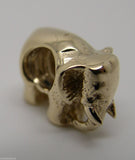 Kaedesigns, 9ct Yellow Or Rose Or White Gold Or Silver Elephant Bead Charm