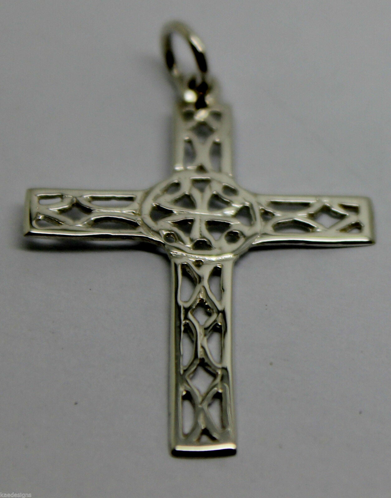 Kaedesigns Genuine Sterling Silver 925 Delicate Filigree Celtic Cross Pendant