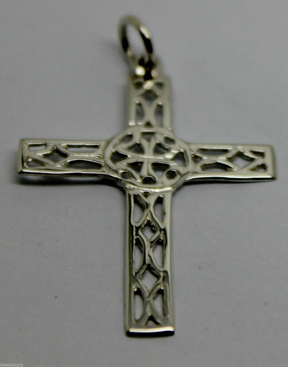 Kaedesigns Genuine Sterling Silver 925 Delicate Filigree Celtic Cross Pendant