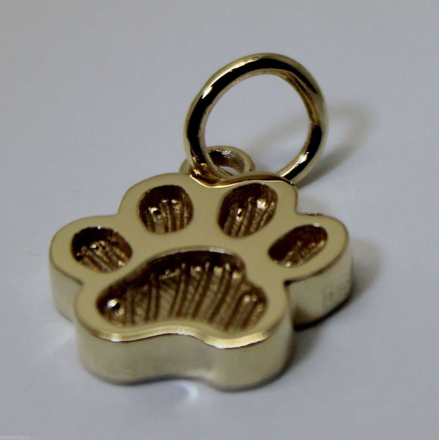 Kaedesigns Genuine 9ct Yellow or Rose or White Gold charm Dog Animal PAW Pendant