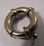 18ct Yellow or White Gold 750 Bolt Ring Open Clasp 11mm,13mm,15mm,18mm or 20mm