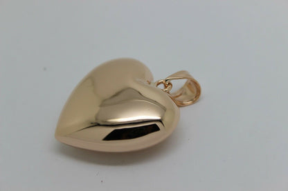 Kaedesigns Genuine 9ct 9kt Extra Heavy Large Puffy Bubble Yellow, Rose or White Gold Heart Pendant