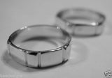Kaedesigns Genuine Solid His & Hers Solid 9ct 9K White Gold Wedding Bands Couple Rings