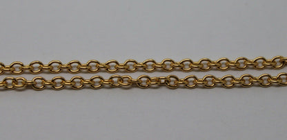 9ct Yellow Gold Belcher Cable Chain Necklace 46cm 3.53grams