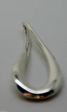 KAEDESIGNS, Genuine Sterling Silver 925 Medium or Large Solid Tear Drop Pendant