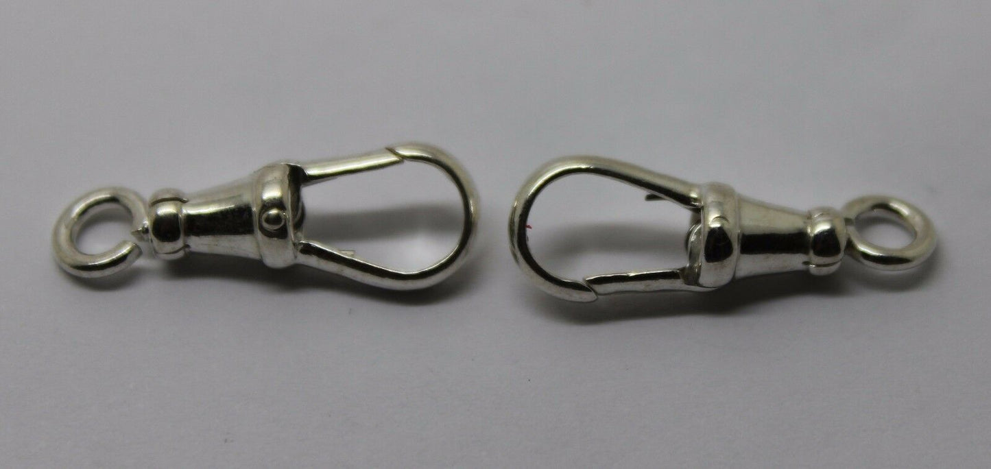 Kaedesigns  Large 2 X  Sterling Silver Albert Swivel Clasp 25mm