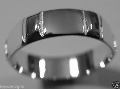 Kaedesigns, New Genuine Solid Sterling Silver Wedding Band Ring 203