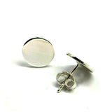 Kaedesigns New Sterling Silver 10mm Round Disc Stud Earrings *Free post